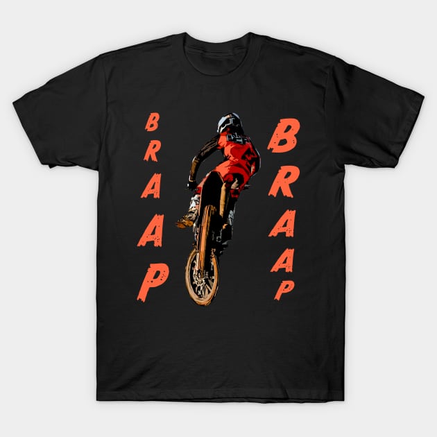 motocross T-Shirt by rickylabellevie